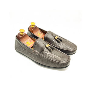 Texture Tassel Loafers-CWLF-0024-148-001