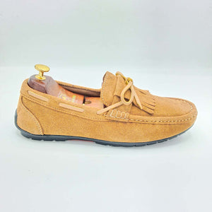 Suede String Loafers-CWLH-0024-189-001